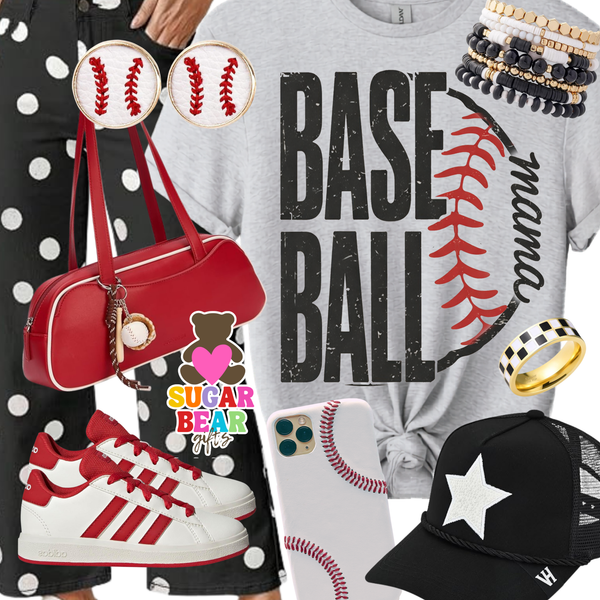 Baseball MAMA Adult T-Shirt