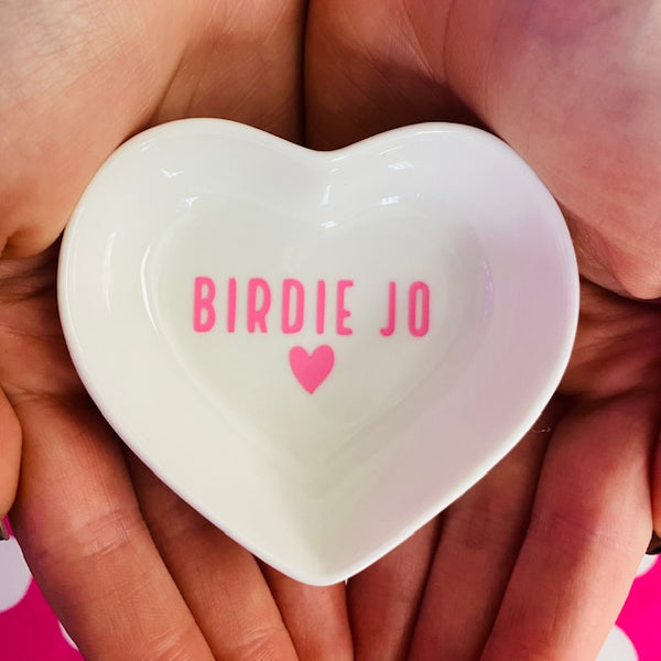 Personalized Baptism or Communion Heart Bowl